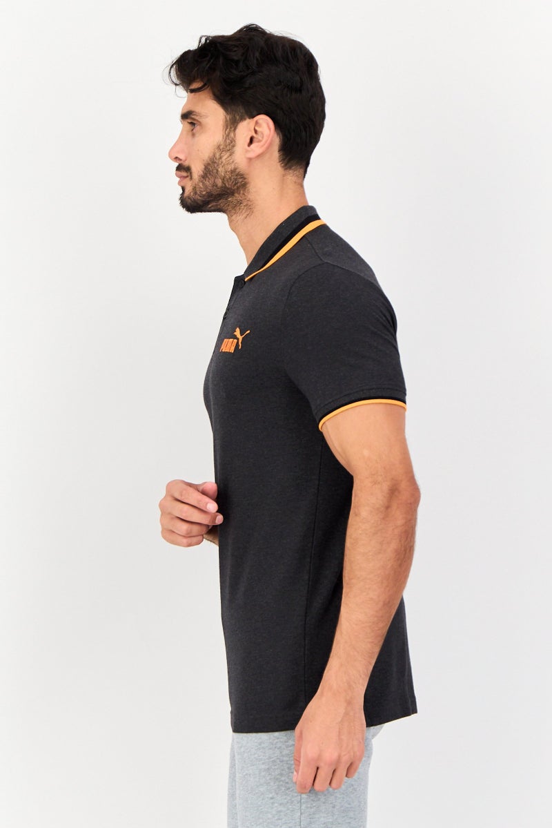 PUMA Men Slim Fit Short Sleeves Outdoor Polo Shirt, Dark Grey Heather - Image 2