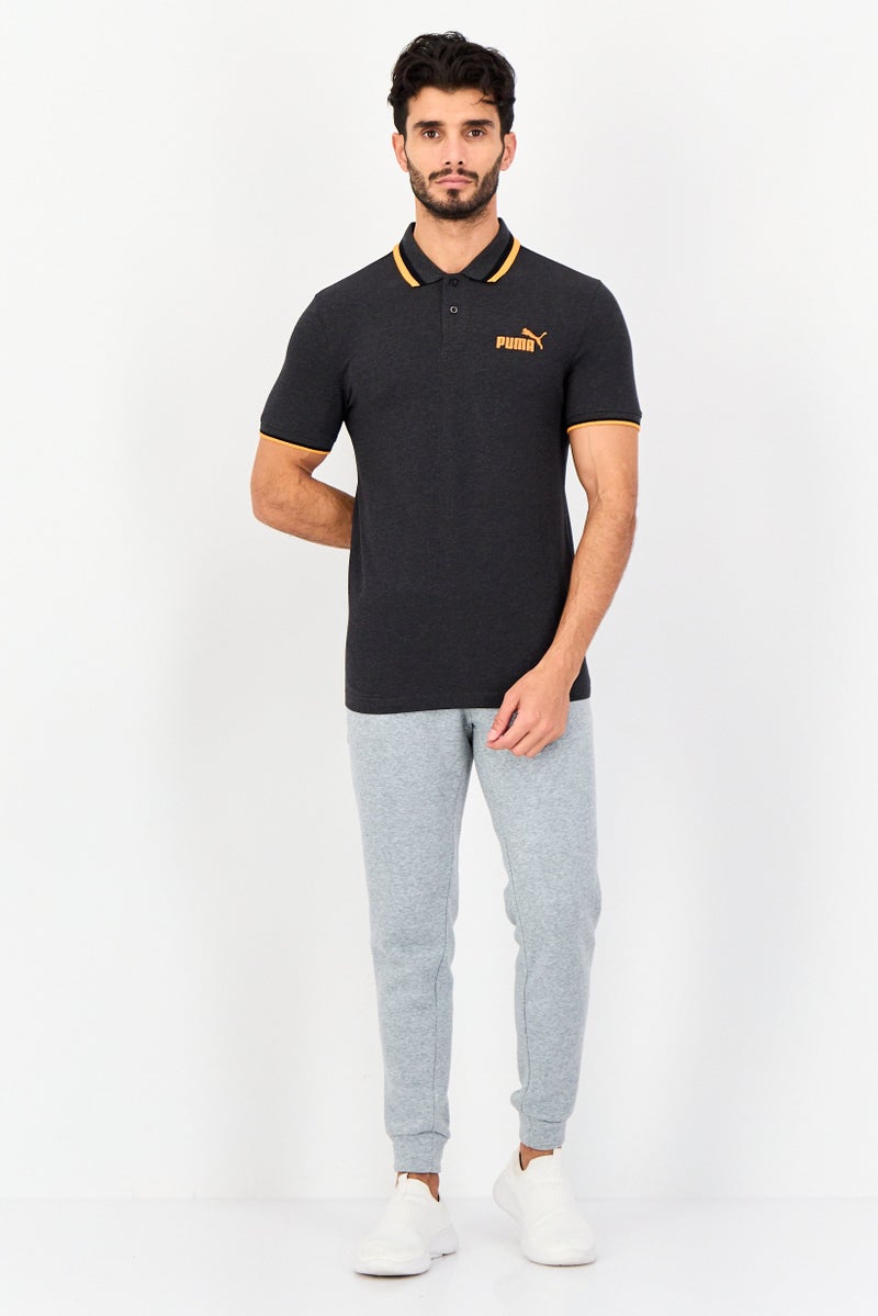 PUMA Men Slim Fit Short Sleeves Outdoor Polo Shirt, Dark Grey Heather - Image 4