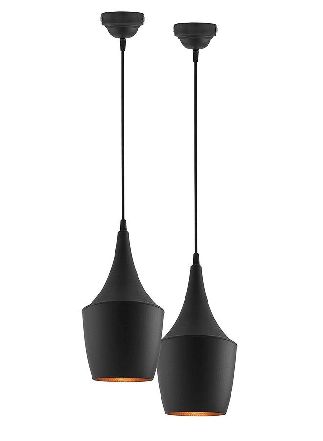 Diktmark Pendant Dholak Shape LED Hanging Light (Bulb Not Included, Pack of 2) - Image 1