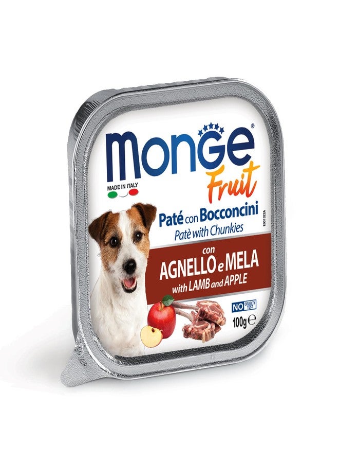all4pets Monge Fruit - Pate and Chunkies with Lamb and Apple(Pack of 5) - Image 1