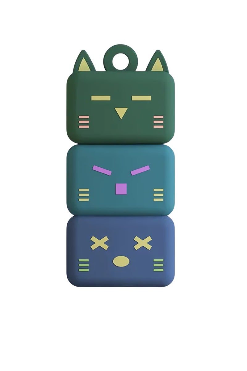 محرك أقراص USB محمول، محرك أقراص USB محمول على شكل قطة لطيفة قابلة للطي، ذاكرة USB صغيرة الحجم ومقاومة للماء، محرك أقراص USB خفيف الوزن صغير الحجم لأجهزة الكمبيوتر المحمولة، (قطعة واحدة، متعدد الألوان، 4 جيجابايت) - Image 1