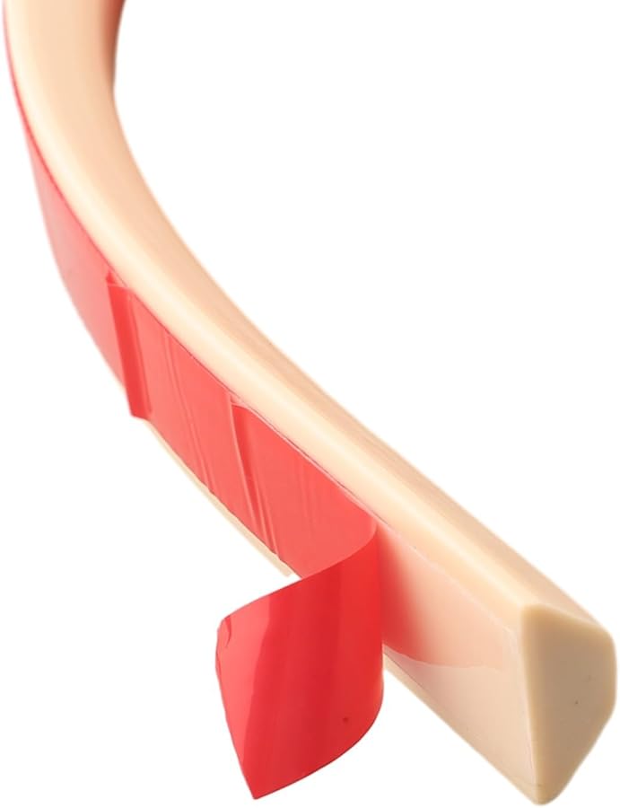 Khaki 200cm Flexible Silicone Shower Water Barrier Strip 30mm Height Wet Dry Area Divider - Image 4