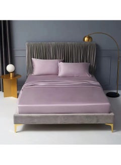 LIMOS Bed Sheet 100% Tencel Lyocell Set 4PC Flat Sheet 1 Fitted Sheet 2 Pillowcases (Lilac)  - Image 5