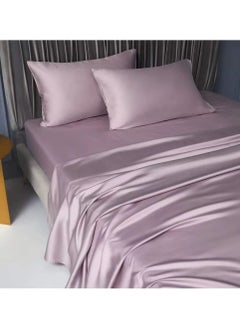 LIMOS Bed Sheet 100% Tencel Lyocell Set 4PC Flat Sheet 1 Fitted Sheet 2 Pillowcases (Lilac)  - Image 3