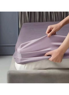LIMOS Bed Sheet 100% Tencel Lyocell Set 4PC Flat Sheet 1 Fitted Sheet 2 Pillowcases (Lilac)  - Image 4