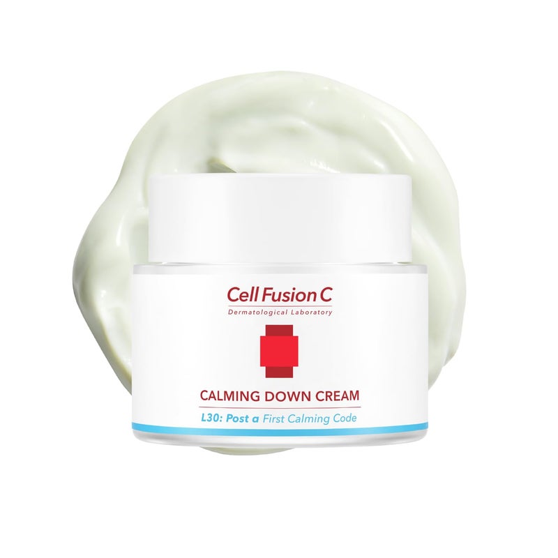 Cell Fusion C كريم تهدئة ما بعد ألفا من سيل فيوجن سي، مرطب مصحح للألوان ومبرد مع أصباغ خضراء، للبشرة الحساسة، 1.69 أونصة سائلة - Image 1