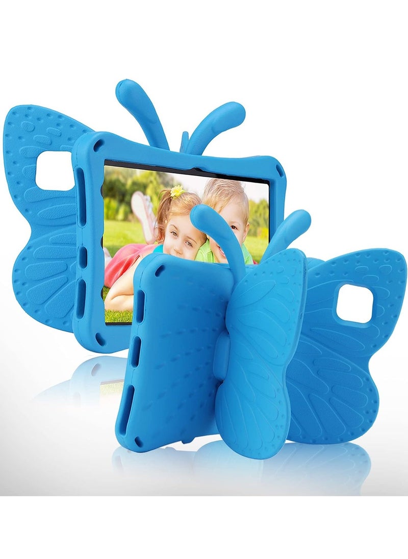 vesus iPad 10 (10th Generation) Kids Case, iPad 10.9 (2022) Butterfly Case with Kickstand â€“ Full-Body Drop Protective, Shockproof, Kid-Proof iPad Case (Blue) - Image 1