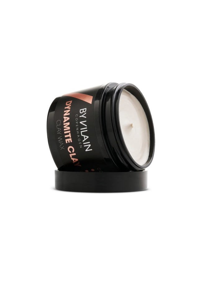 By Vilain Dynamite Clay - Professional Hair Styling Wax Super Strong Hold, Matte Finish For All Hair Types Molding Sculpting Pomade Easy to Style for Fullness & Texture Smoothing & Slick Paste 65ml  - Image 2