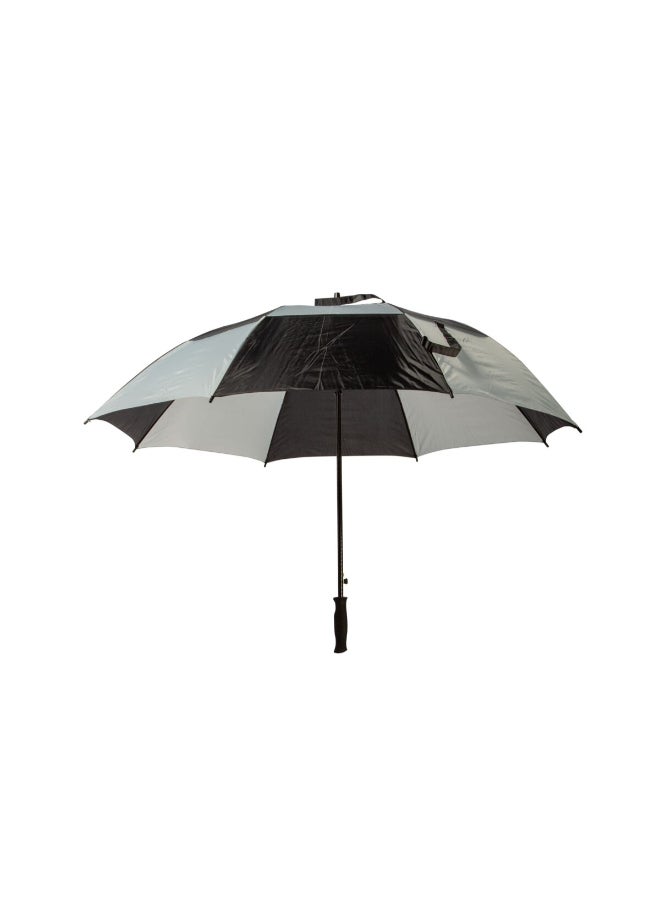 رين تيك 7800 مظلة مزدوجة متينة مقاومة للرياح زر للفتح أبيض وأسود 60 بوصة - Image 2