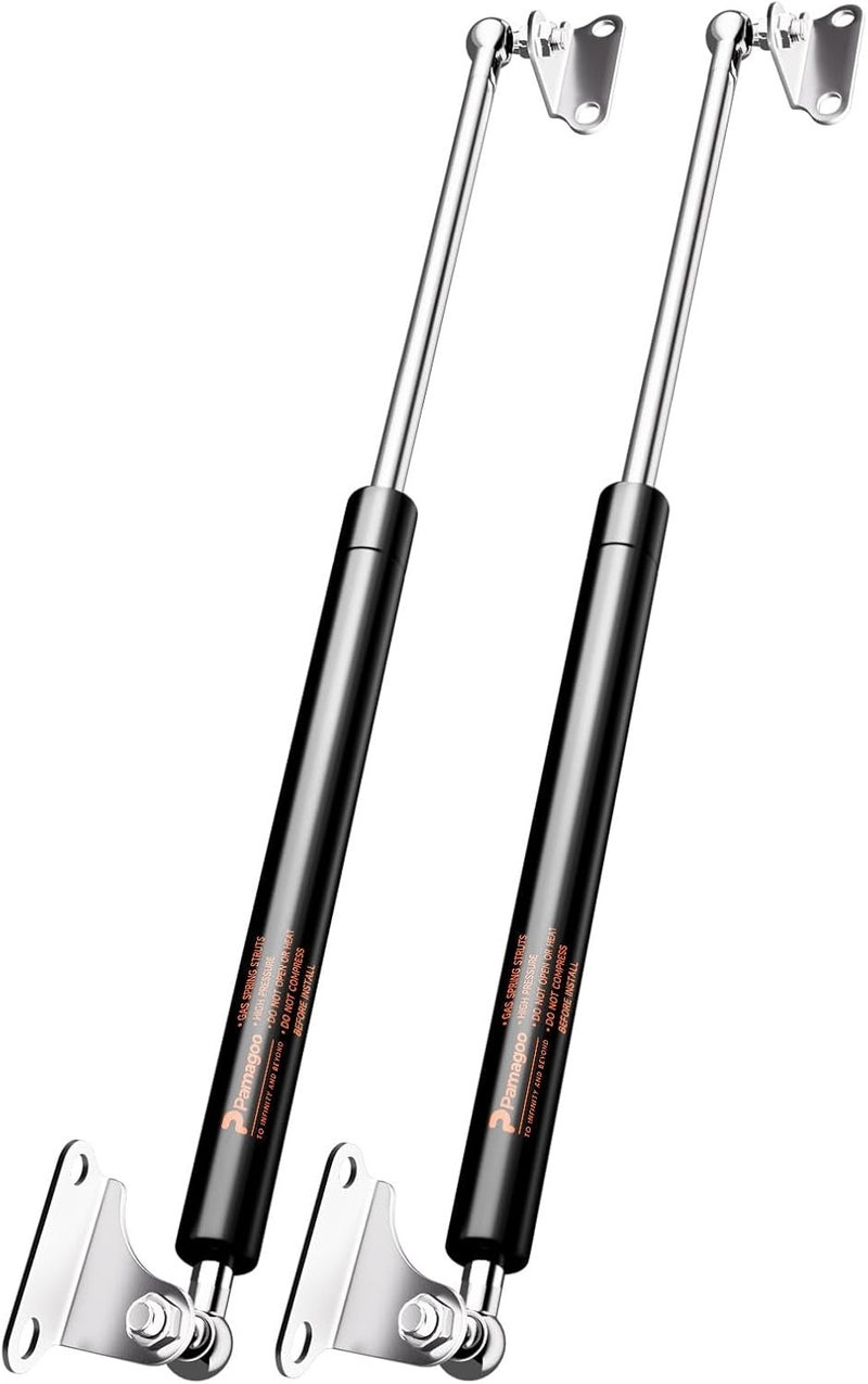 Pamagoo 20 Inch Gas Spring Struts - 22.5Lb/100N Lift Support with L-Type Mounts for Cabinets and Toolboxes - Image 1