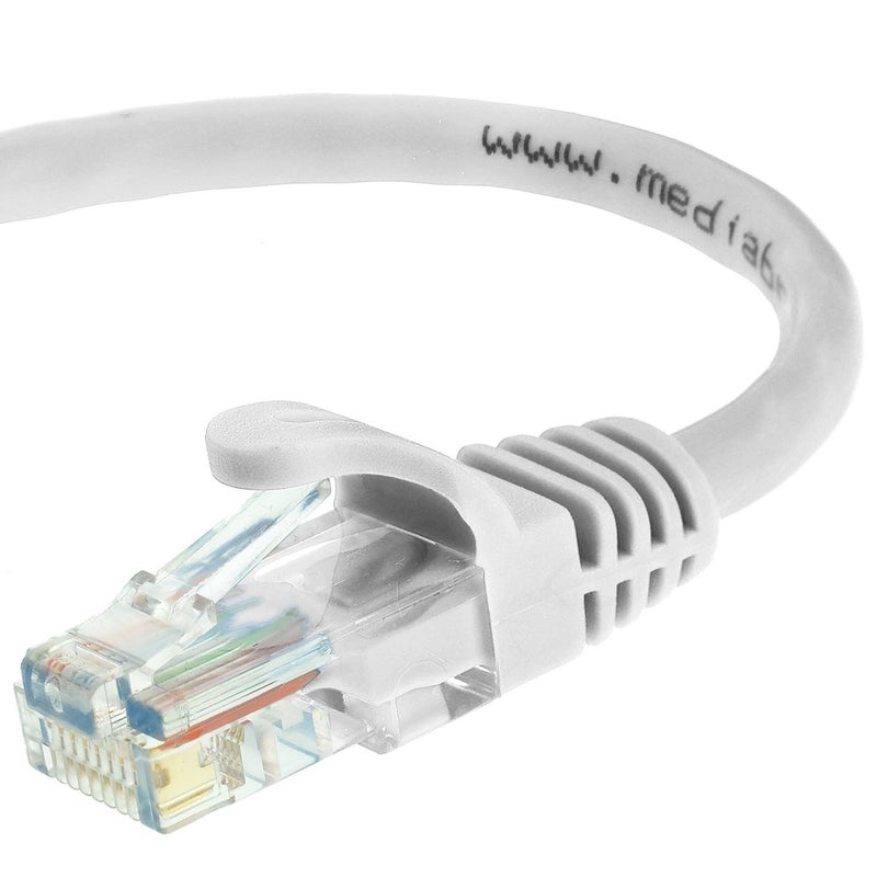 Mediabridge CAT6 Ethernet Patch Cable (3 ft) RJ45 Connectors with Gold Plated Contacts (10gbps) - Image 1