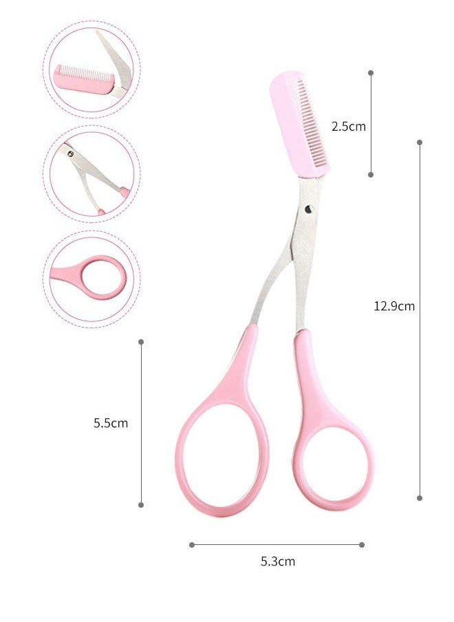 Professional Eyebrow Trimmer Comb Eyelash Hair Scissors Cutter Pink - pzsku/Z6AF4F5ABC18D767463D4Z/45/_/1685695455/4a70edd7-4d32-466f-937b-a33f76e9c9b1