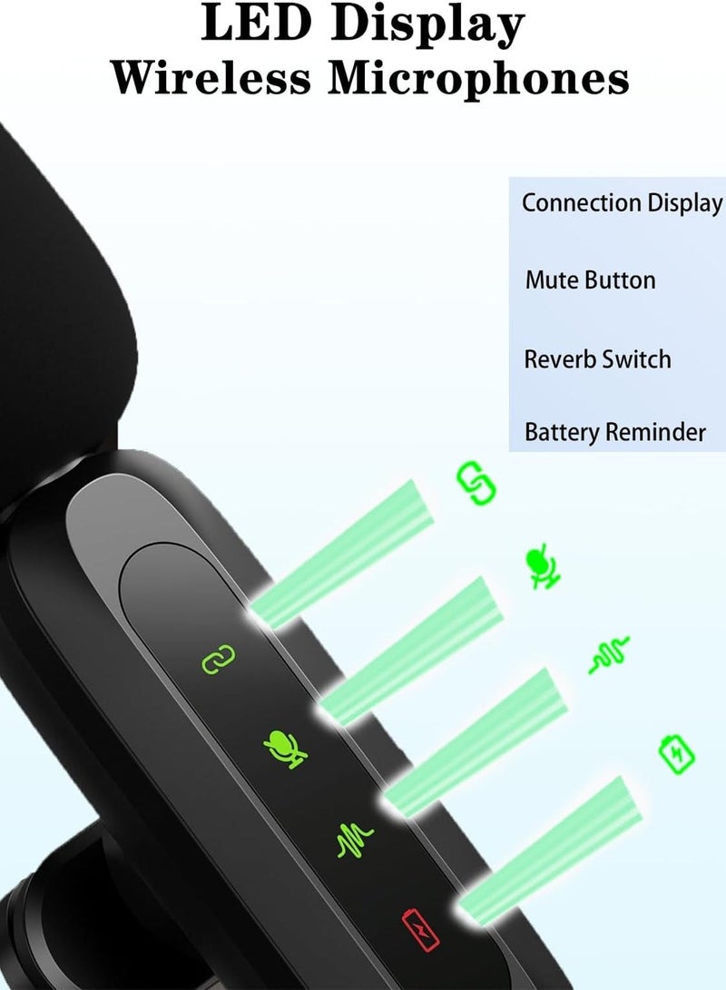 X-level Wireless Lavalier Microphone for Type-C Phone- Plug-Play Wireless Mic with 2 Microphone for USB-C Android Phone and iPhone Video Recording- Interview- Vlog- Auto Sync and Noise Reduction- 2.4 GHZ - Image 5