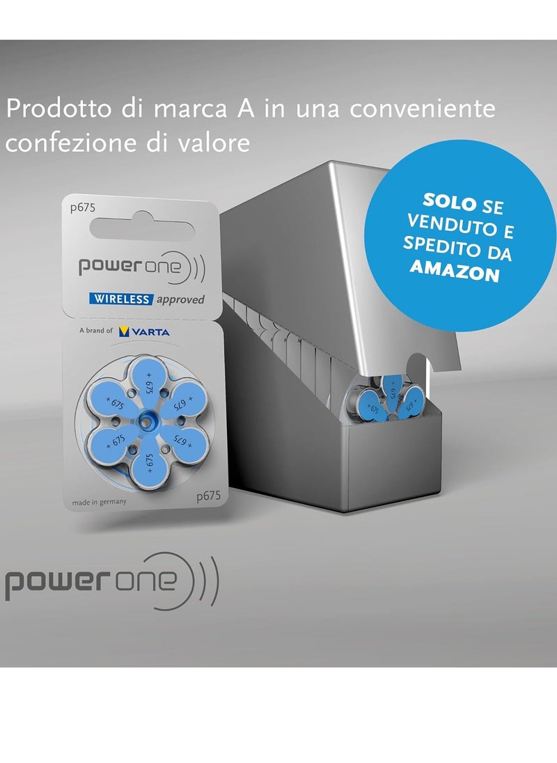 Power One Pack Of 60 Pieces 1.45V Original High Level Hearing Aid Batteries P675  - Image 3