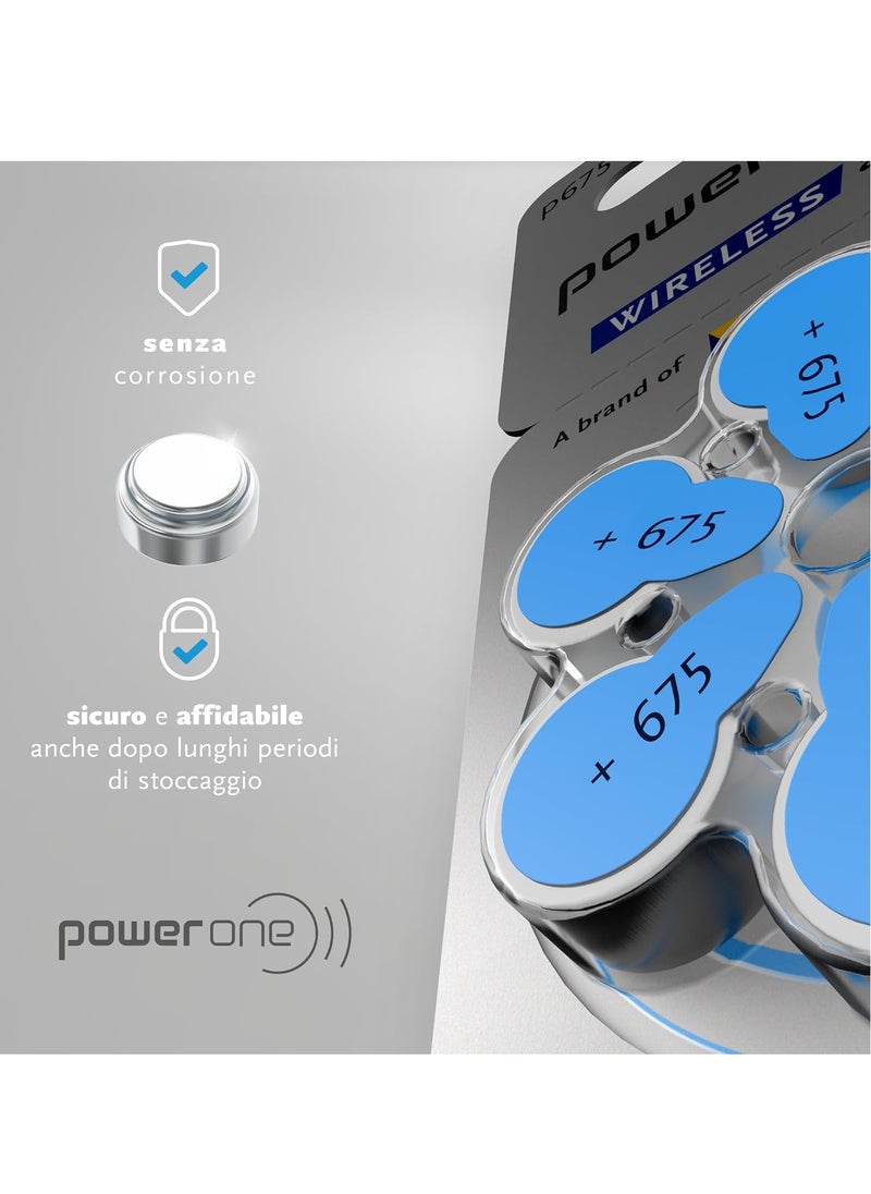 Power One Pack Of 60 Pieces 1.45V Original High Level Hearing Aid Batteries P675  - Image 4