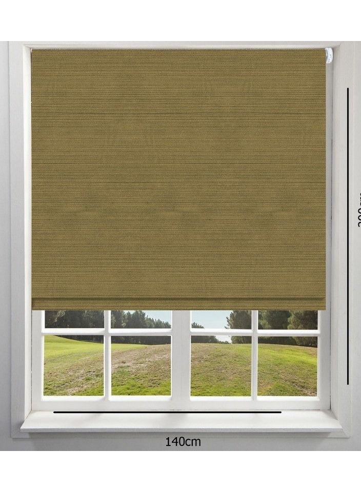 Home Gallery Sunlight roller blinds Half Shading 140*200 cm Brown - Image 1