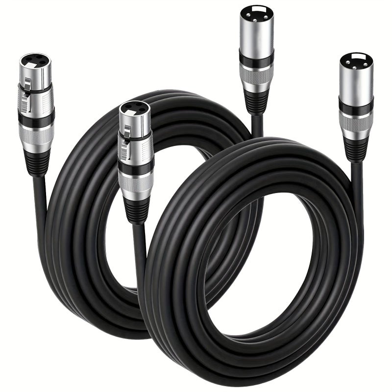 Blue XLR Balanced Microphone Cable 3M 10FT Male To Female - Image 1