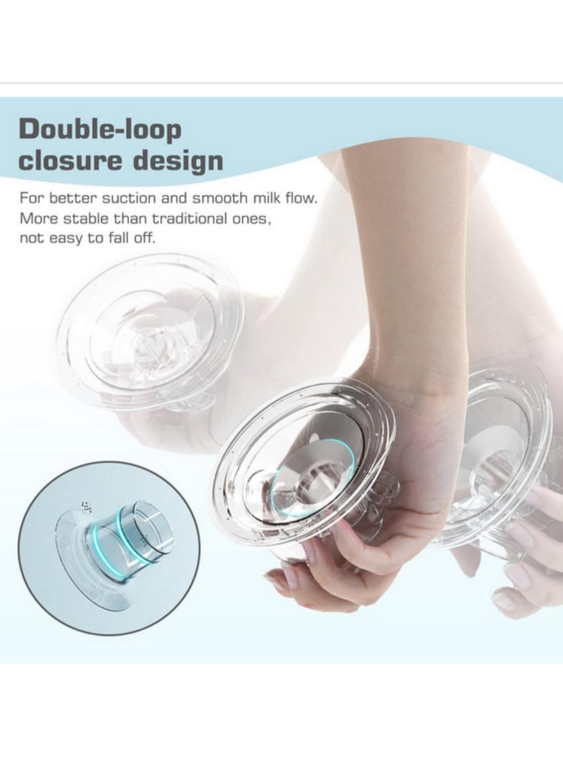 2pcs Flange Inserts 21mm Compatible with Momcozy S12/S12 Pro/S9/S9 Pro TSRETE/Spectra/Medela 24mm Breast Shields & Flanges Breast Pump Adapter for 24mm to 21mm Conversion - Image 5