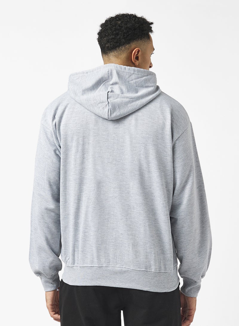 سفنتي فايف بيسيكس هودي بسحاب كبير الحجم - Image 2