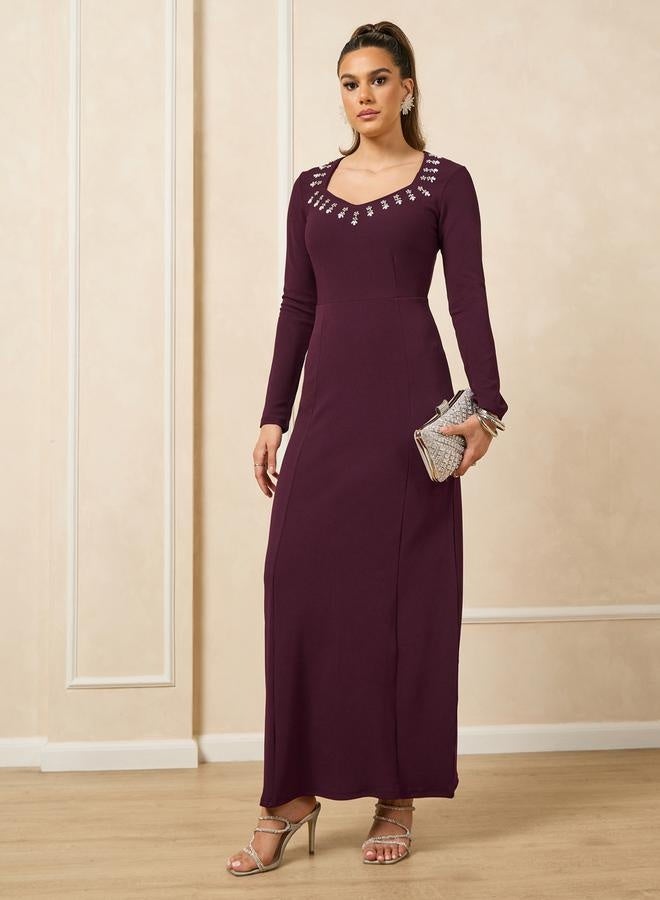 Styli Embellished Column Dress  - Image 2