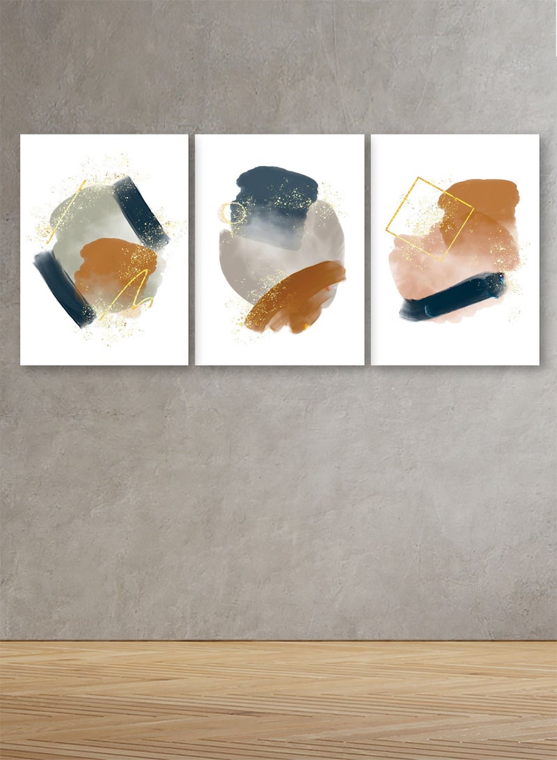 Marktna Decorative Wall Art Painting With An Abstract Design, 3Pieces,Size 120x60cm - Image 1