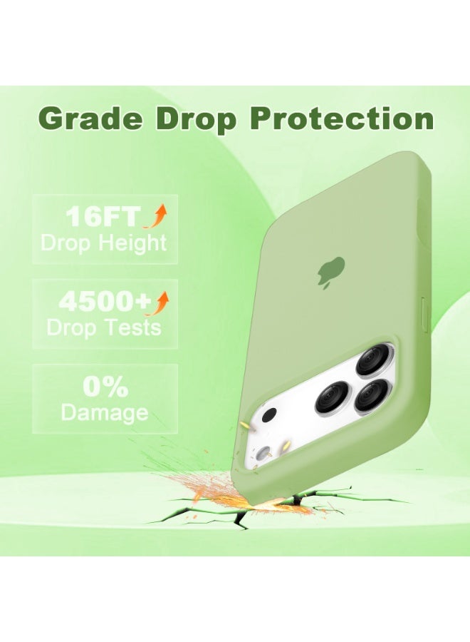 أوللاي آيفون 17 برو ماكس كيس واقي، مادة السيليكون، مقاومة للصدمات مع حماية عدسة الكاميرا وتغطية زر التحكم، غطاء واقي مضاد للصدمة الهاتف المحمول، متوافق مع إكسسوارات MagSafe - Image 3