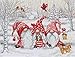 Luca-S LucaS Cross Stitch Kit Three Gnomes in Wood BU5050 Counted Cross Stitch Kit for Adults Needlecraft and Embroidery Kit - Image 4