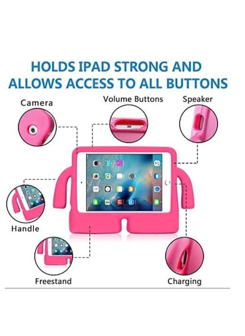 Raxoom Kids Case EVA Foam for iPad 10.2 9th Generation 2021/iPad Pro 10.5/iPad Air 3 with Handle for Girls Full Protective KidsProof Cover Freestanding for 10.2 Inch iPad 8th/7th 2020 2019 - PINK  - Image 3