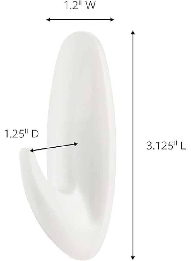 كوماند خطافات بتصميم متوسط مع شريط لاصق خلفي من كوماند، 17081 - Image 2