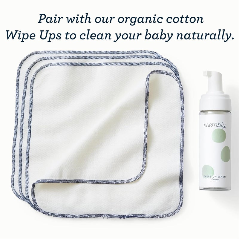 Esembly Wipe Up Wash Refill, Organic No-Rinse Foaming Wipes Solution, Natural Baby Wipe Solution for Reusable Wipes, Concentrate Refill Only, 8oz Bottle - Image 4