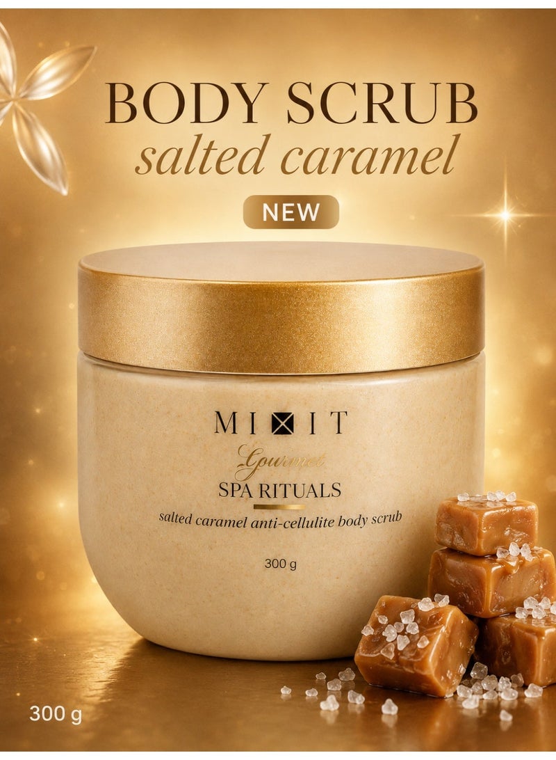 MIXIT Spa Rituals Gourmet Salted Caramel & Whipped Cream Body Scrub, Exfoliating & Smoothing, 300g - Image 3