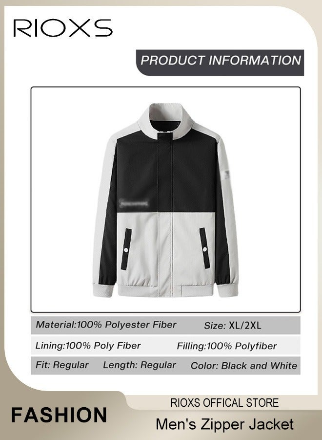 ريوكس تصميم أنيق لطوق رفع وسحابة كاملة والأصداف والحاشية للحصول على جيوب جانبية ملائمة أكثر ملاءمة لتخزين الأشياء الشخصية بشكل ملائم سترات ذات تصميم كلاسيكي للربيع والخريف والشتاء، مثالية للملابس غير الرسمية، الأعمال، المواعيد والحفلات أو الأنشطة الخارجية مثل التنزه، التنزه، الركض، ركوب الدراجات، الجولف، السفر وهلم جرا. - Image 5