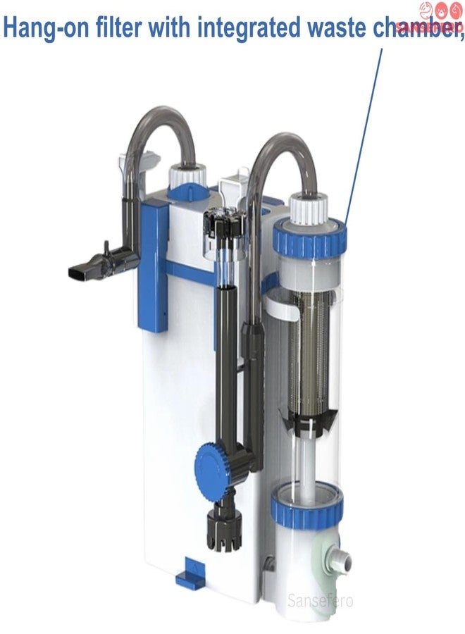 SANSEFERO® Large Flow Hang On Back Aquarium Filter for Fish Tank with Bio Power Multi-Stage Filtration System with Silent Motor Suitable for Fresh & Salt Water (YBF 500 | 6W | 500L/Hr) - Image 2