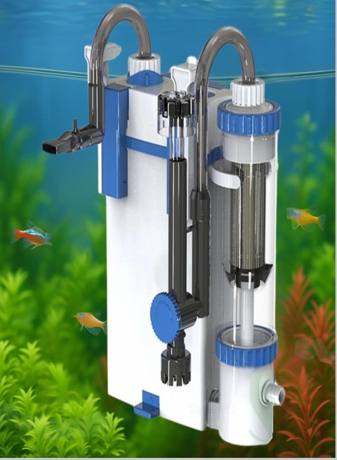 SANSEFERO® Large Flow Hang On Back Aquarium Filter for Fish Tank with Bio Power Multi-Stage Filtration System with Silent Motor Suitable for Fresh & Salt Water (YBF 500 | 6W | 500L/Hr) - Image 1