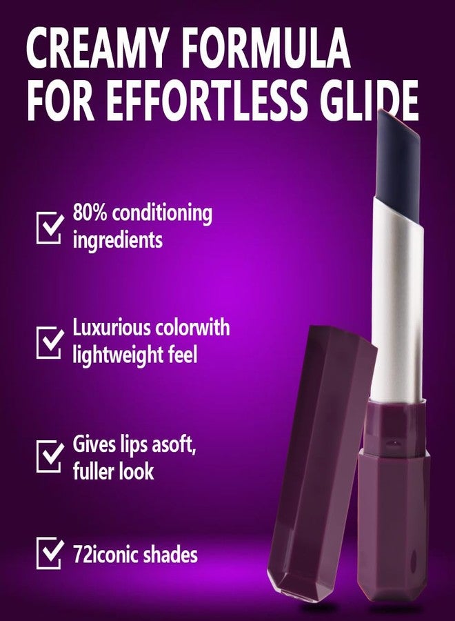 HHLTOH Medium Orchid Purple Matte Metallic Shiny Lipsticks for Women - Crayon Lips & Face Paint Stick, Purple Lip Stain Long Lasting Waterproof, Easy to Apply, Full-Coverage Gloss, Halloween Party Makeup - Image 4