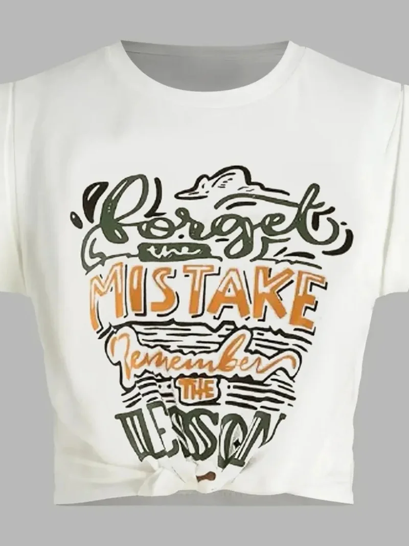 HICCUP Printed Crop T-Shirt