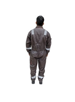 POWER Protective Coverall –  Durable & Comfortable Fit, Full Body Coverall Ideal for Industrial & Construction Use |  Grey | Size-4XL  - Image 3