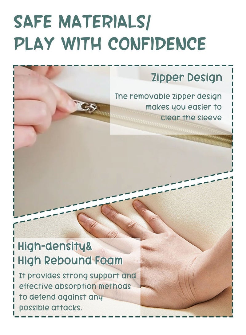 MaBaby Toddler Climbing Toys Soft Foam Play Set with Ball Pit (6-Piece) – Montessori Early Education Indoor Active Play Equipment for Baby Gross Motor Skill Development, Safe Climb Crawl Blocks for Preschool Kids Playroom - Image 5