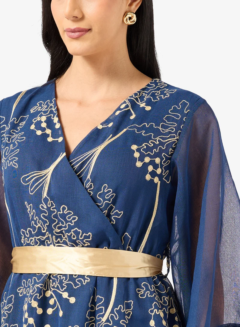 Khizana  Printed A-line Dress for Women | Best Price UAE