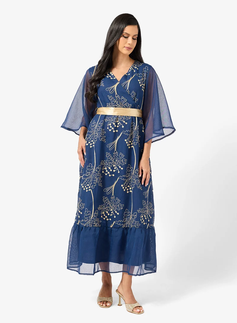 Khizana  Printed A-line Dress for Women | Best Price UAE