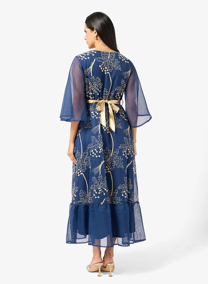 Khizana Printed A-line Dress