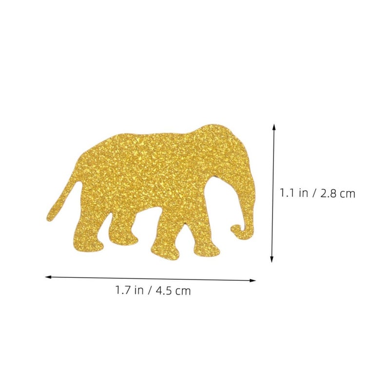 Monstera and Animal Paper Confetti 100 Pieces for Luau Birthday Wedding Decorations - Image 3