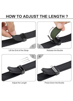 KENSUO 22mm Leather Watch Strap Compatible with Huawei GT5 46mm GT4 46mm/GT3 46mm/GT3 Pro/Watch 3/GT2e/GT2 pro/GT5 pro/GT2 42mm 46mm Replacement Strap Green  - Image 4