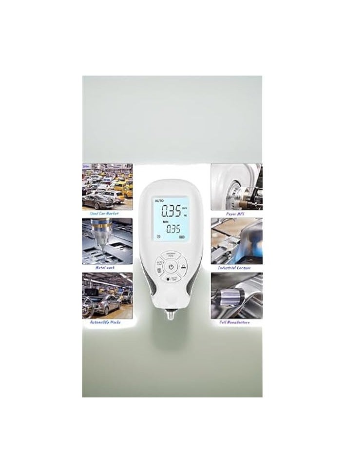 PROMASS Digital Coating Meter with LCD Display - Automotive Paint Thickness Gauge for Accurate Car Coating Film Measurement (0~2000um)  - Image 3