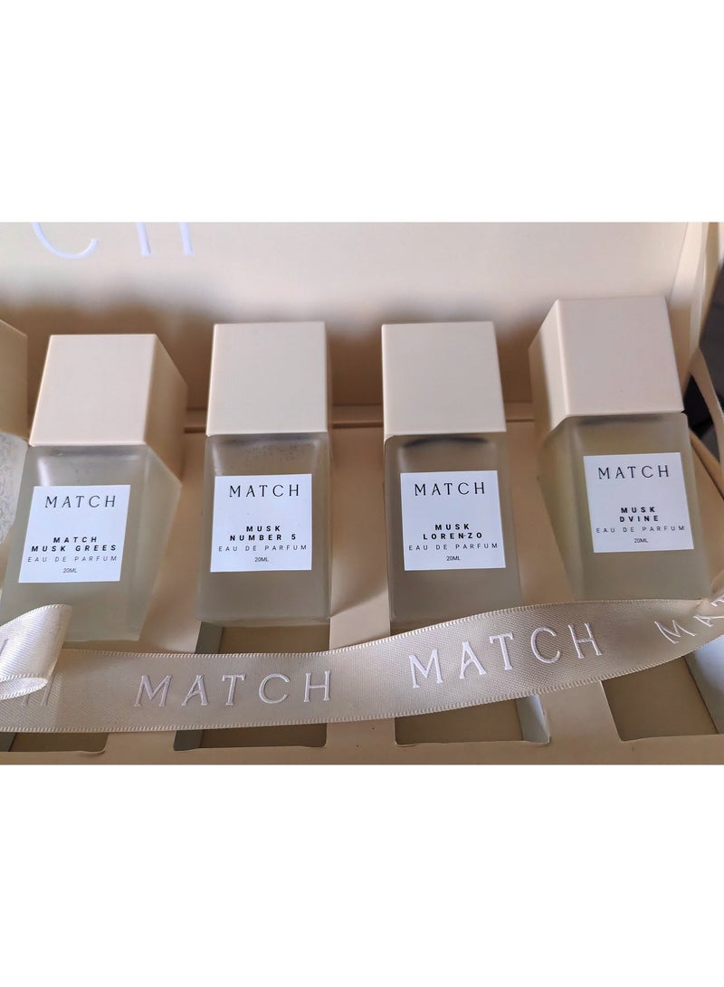 Match Perfume - Musk Collection 9*20ML for each (Musk Dvine,Musk Lorenzo ,Musk Number 5, Musk Greece, Birdal Musk ,Musk Lina,Musk Pora,Musk Rouge,Musk Scand) - Image 4