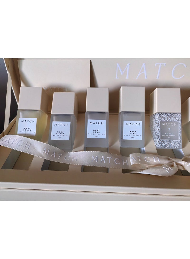 Match Perfume - Musk Collection 9*20ML for each (Musk Dvine,Musk Lorenzo ,Musk Number 5, Musk Greece, Birdal Musk ,Musk Lina,Musk Pora,Musk Rouge,Musk Scand) - Image 3