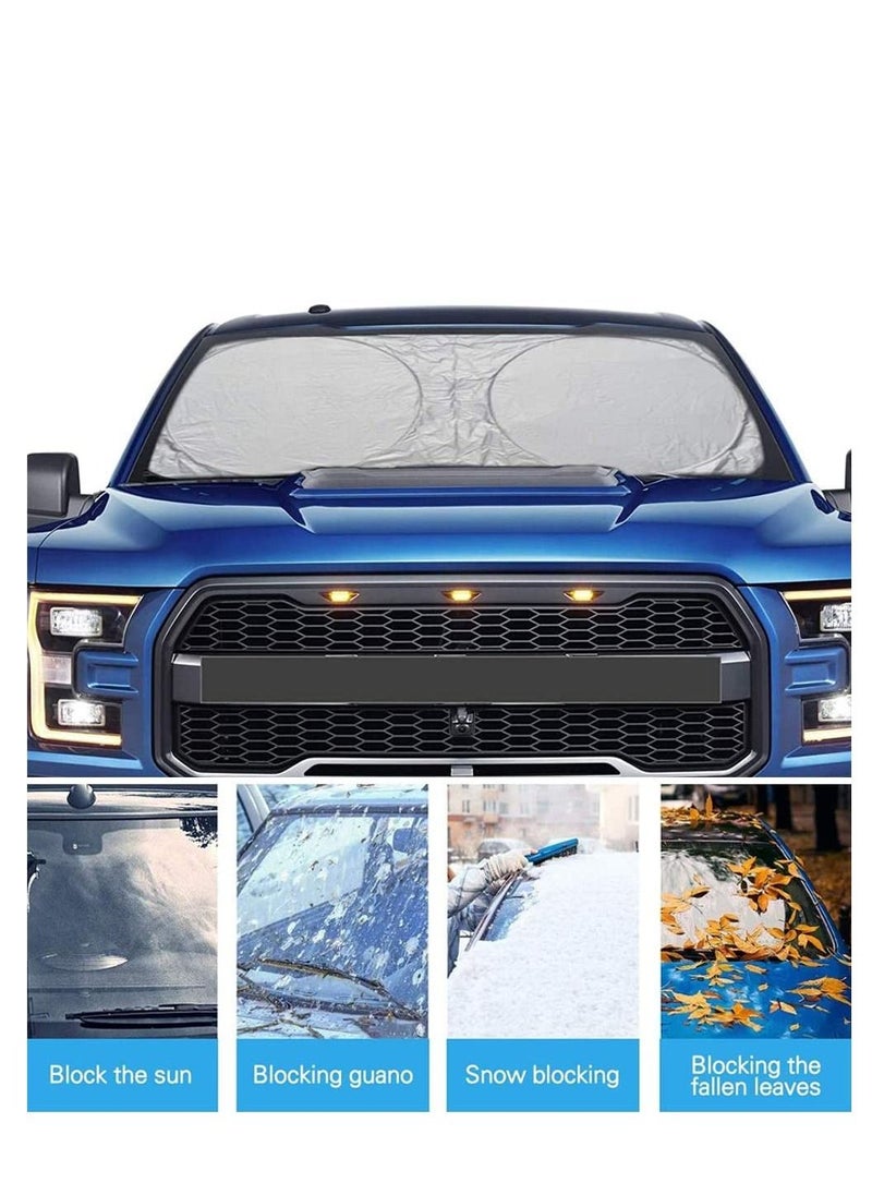 Y&D - Car Windshield Sun Shade, Front Window Sunshades Foldable Shade Blocks UV Rays Visor Protector Keep Vehicle Cooler Reflector Universal size for Guard Hood - Image 1