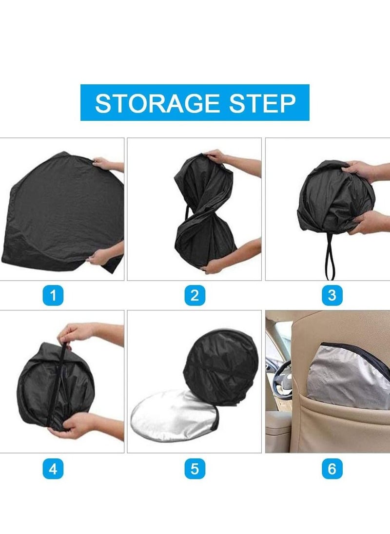 Y&D - Car Windshield Sun Shade, Front Window Sunshades Foldable Shade Blocks UV Rays Visor Protector Keep Vehicle Cooler Reflector Universal size for Guard Hood - Image 1
