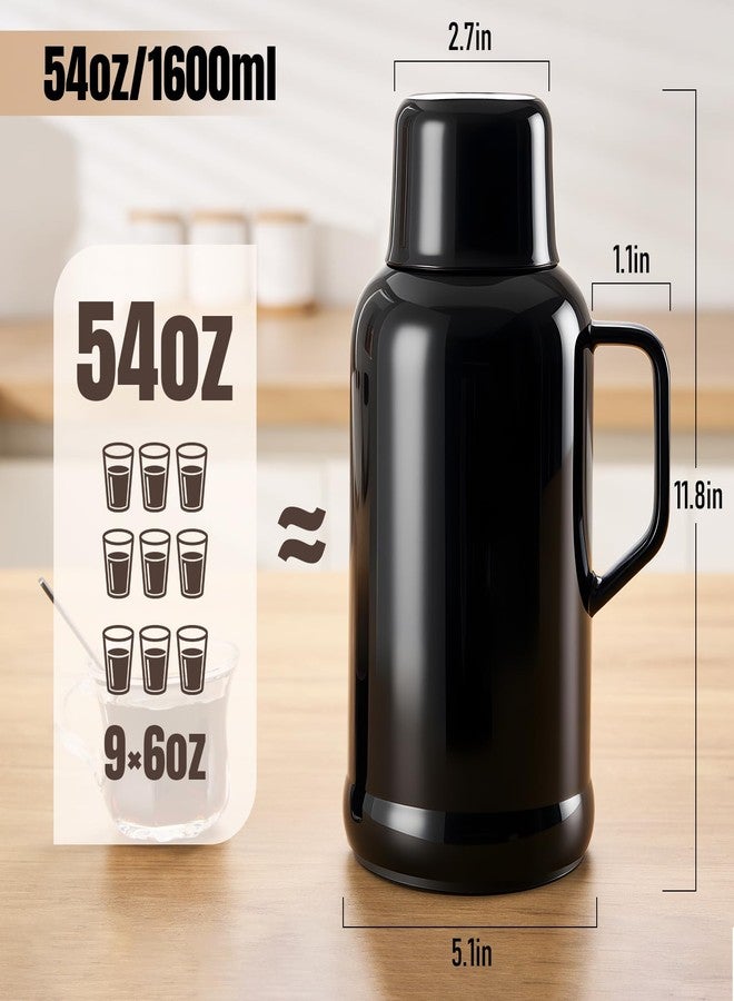 PARACITY 54oz/1600ml Thermal Carafes for keeping hot, Insulated Stainless Steel Coffee Carafe Double Walled Vacuum Thermal Pot for Coffee & Tea, Home & Office - Image 2