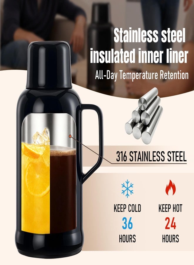 PARACITY 54oz/1600ml Thermal Carafes for keeping hot, Insulated Stainless Steel Coffee Carafe Double Walled Vacuum Thermal Pot for Coffee & Tea, Home & Office - Image 5